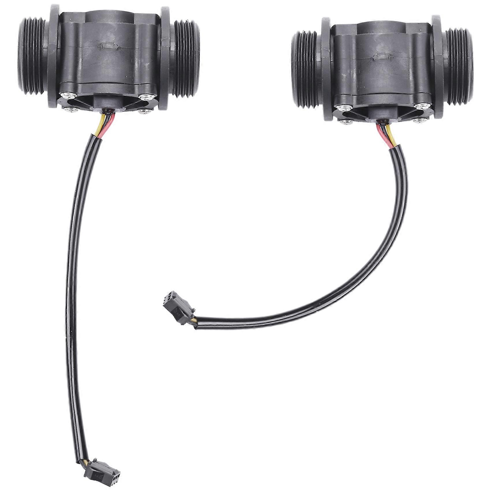 2PCS Water Flow Sensor Fuel Flow Meter Water Meter Sensor 1-60L/Min