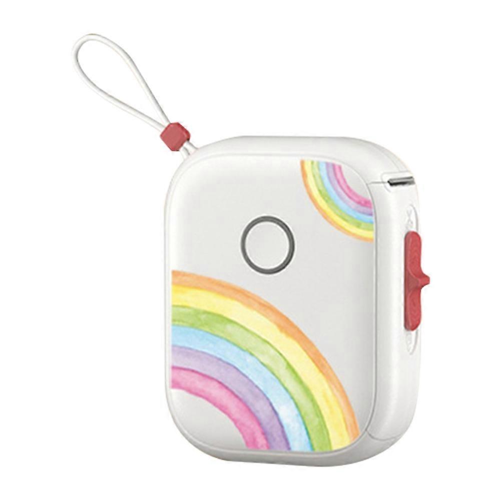 Portable Thermal Printer Mini Printer with Stickers Printer for Storage Office Home