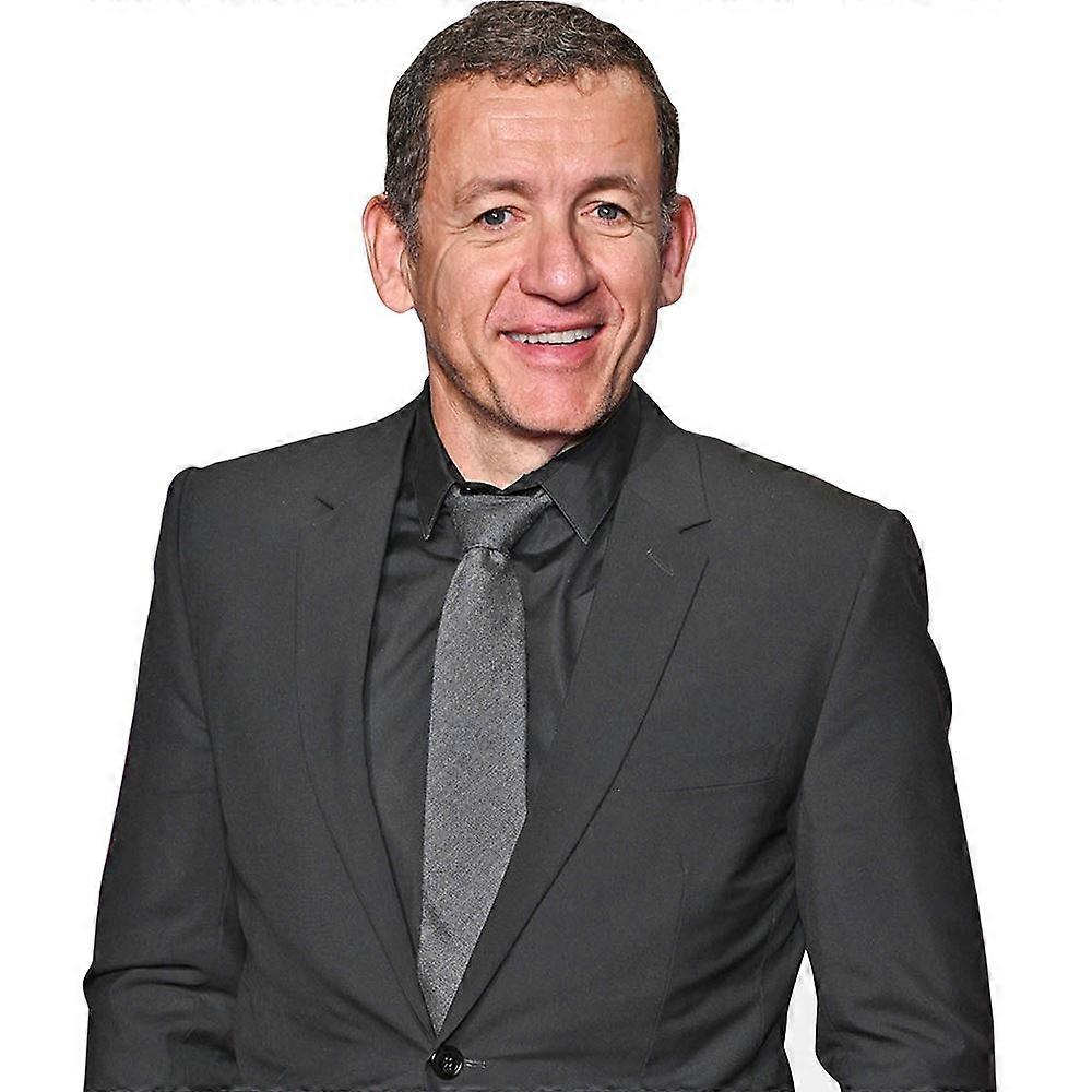 Dany Boon (Schwarzer Anzug) Halbkörper Buddy Ausschnitt