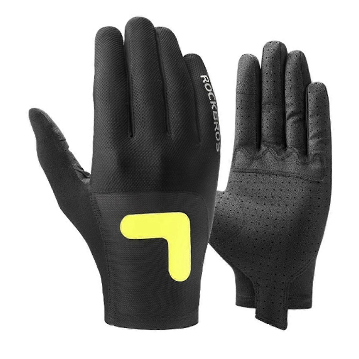 Bike Gloves Reflective Breathable Elastic Fabric Long Finger