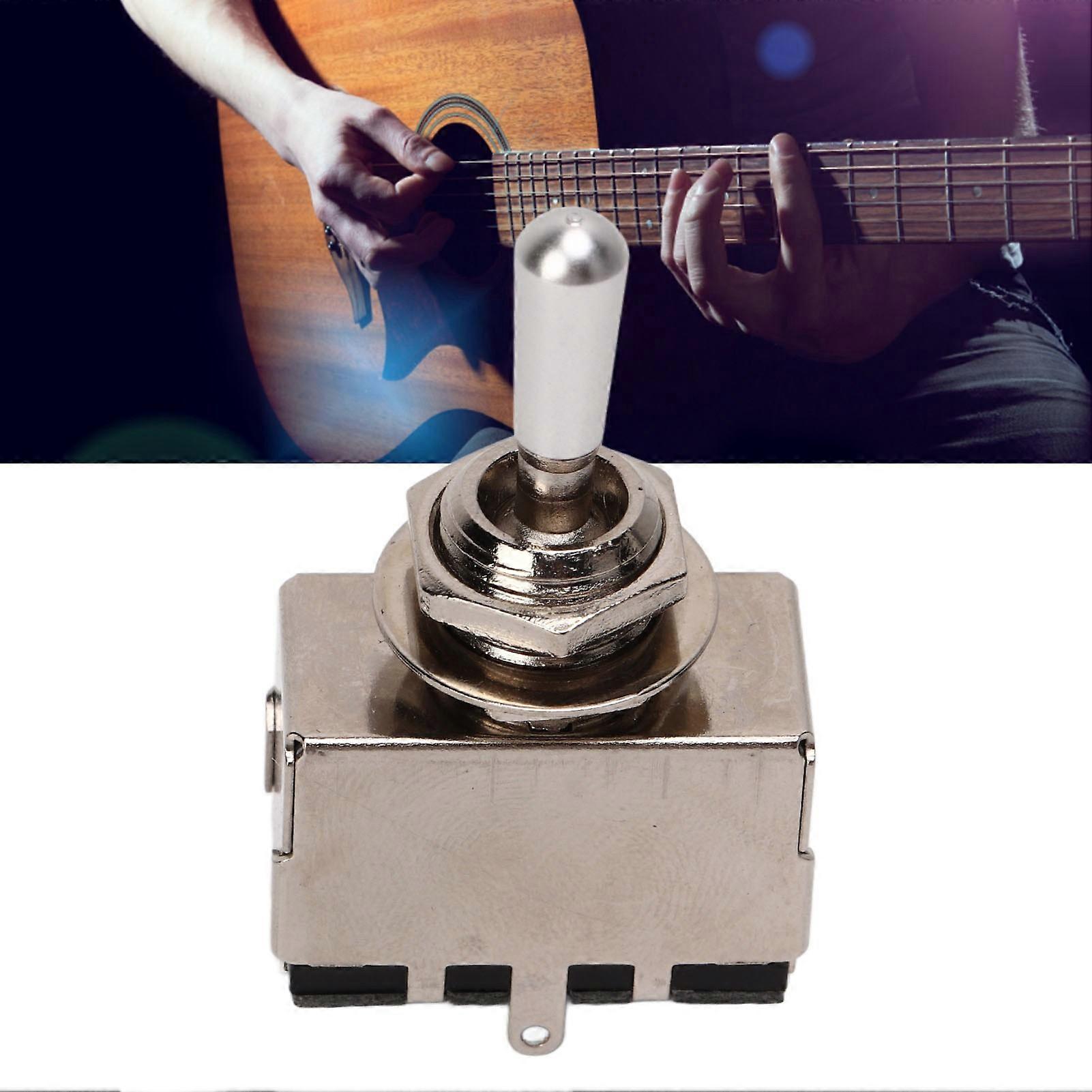 Guitar Toggle Switch 3 Way Sealed Potentiometer Metal Pickup Selector Instrument Accessory 