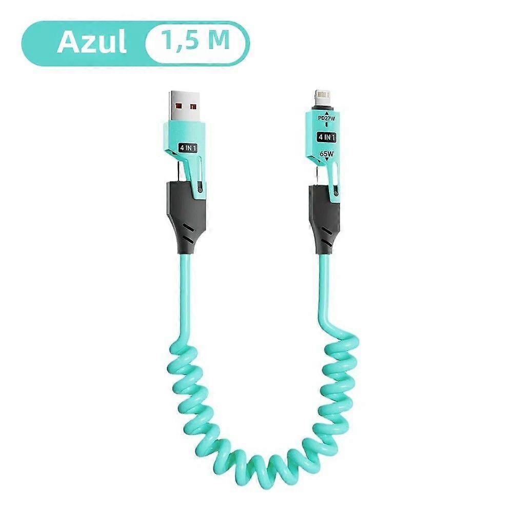2 in 1 Retractable Fast Charging Cable Type-C/USB to Lightning/Type-C for iPhone 16 Huawei Samsung USB to Data Cable