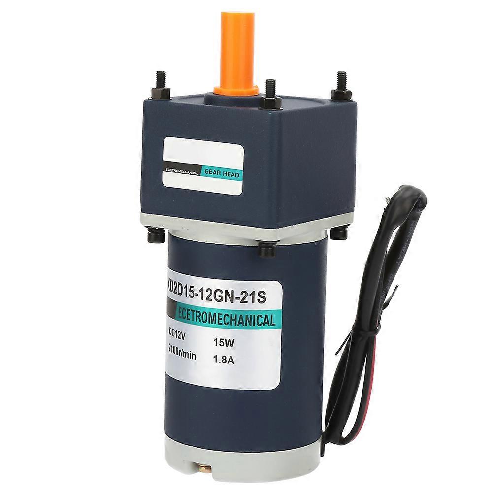 12V / 15W Elektrischer Permanentmagnet-Gleichstrom-Getriebemotor mit 1800/2100 U / min Untersetzungsgetriebemotor (# 12)
