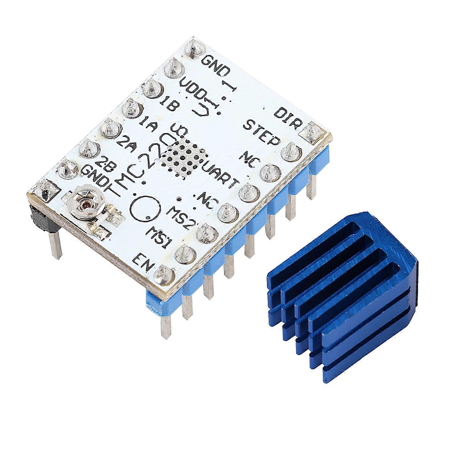 1pc TMC2208 Stepper Motor Driver Module With Heat Sink 3D Printer Part Replacement