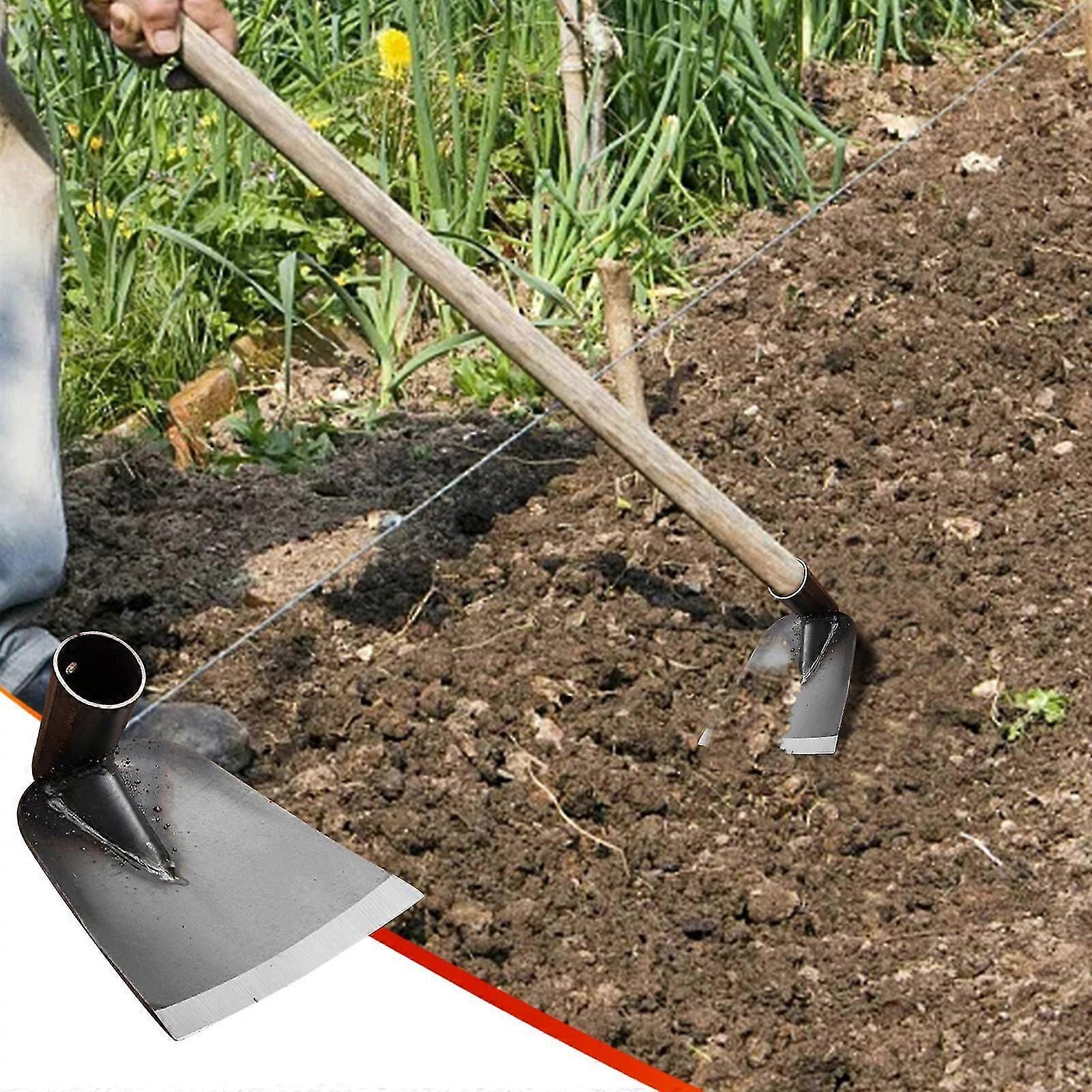 Utomhus jordbruksredskap Smide Ogräs Hacka För Plantering Av Grönsaker Blommiga Hackor