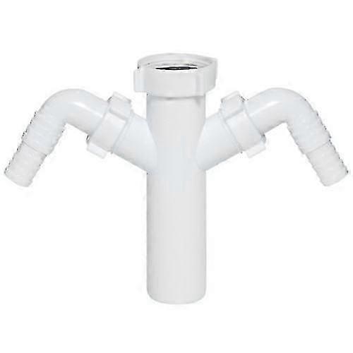 Drain Waste Trap Pipe Connector 1 1/2" BSP x 40mm with Double Dishwasher Input