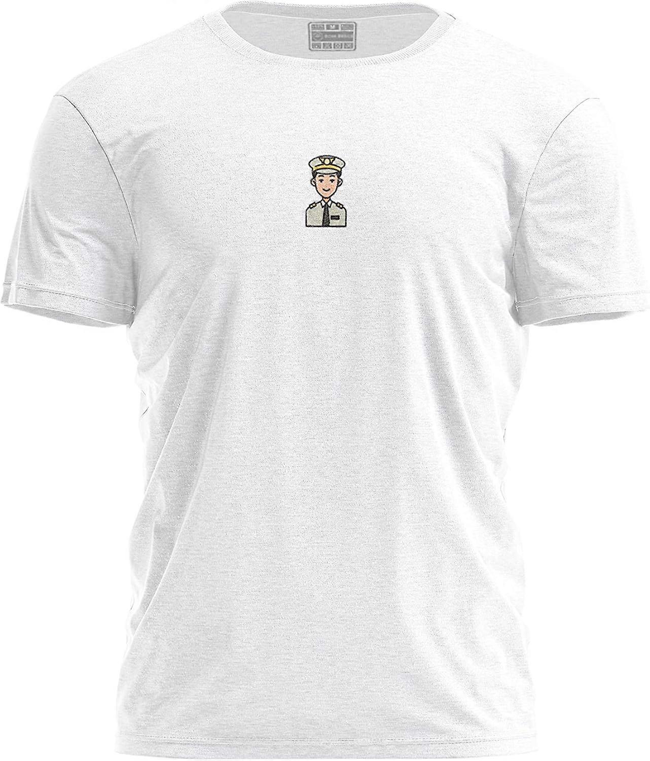 YC-Unisex White Crewneck Cotton T-Shirt: High-Stitch Density, Plush & Sturdy