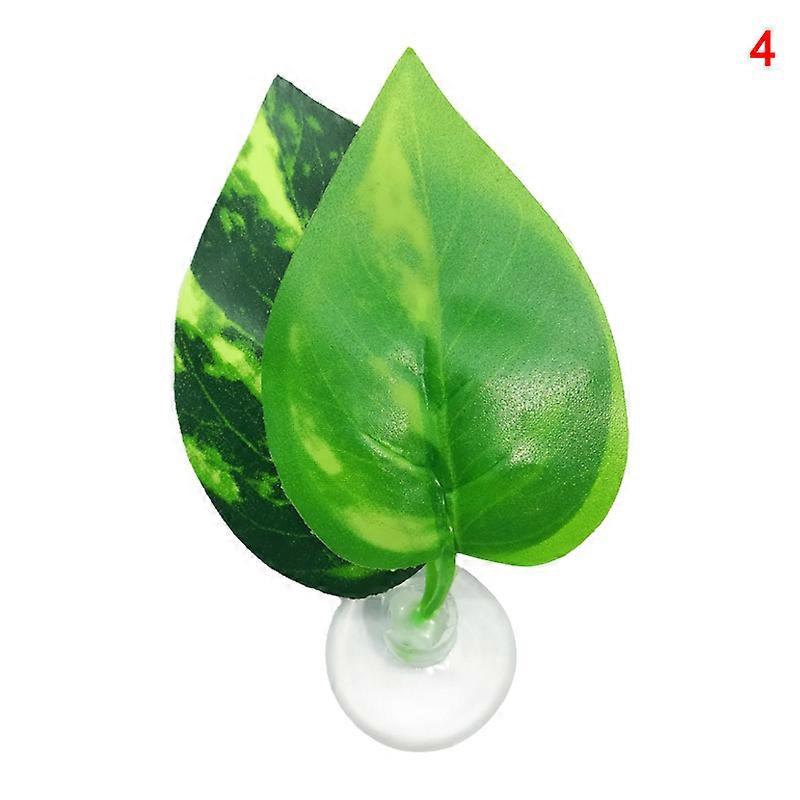 Double-Layered Simulation Ornamental Leaf Betta Fish Rest Spawning Leaf Betta Fish Bed Hammock for Fish Tank Aquarium