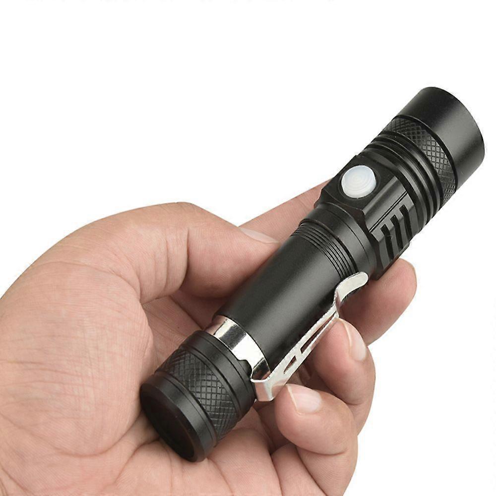 Flashlight usb rechargeable for camping and hiking