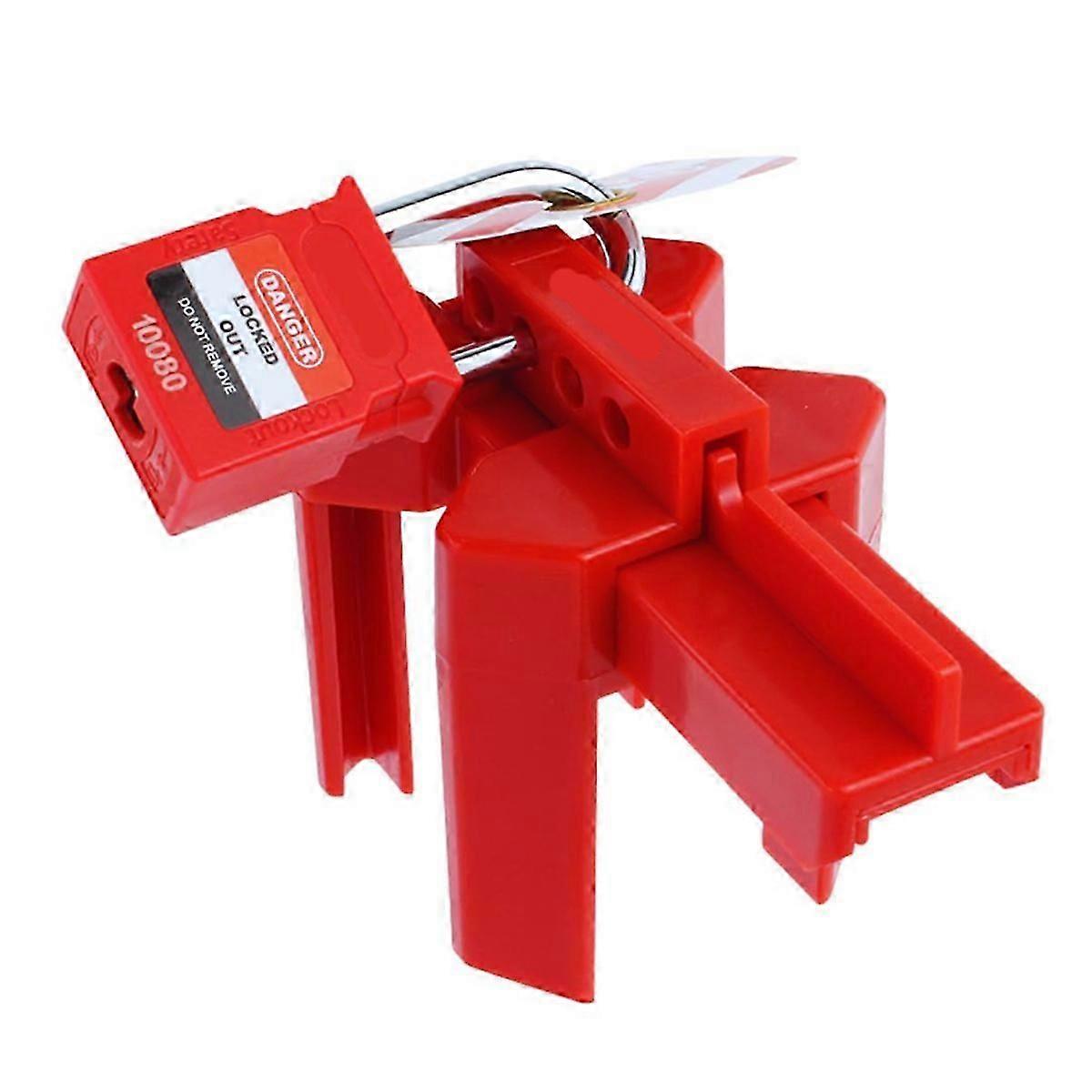 Ball Valve Lockout with Padlock for 1/2-2-1/2in Outside Diameter Pipe