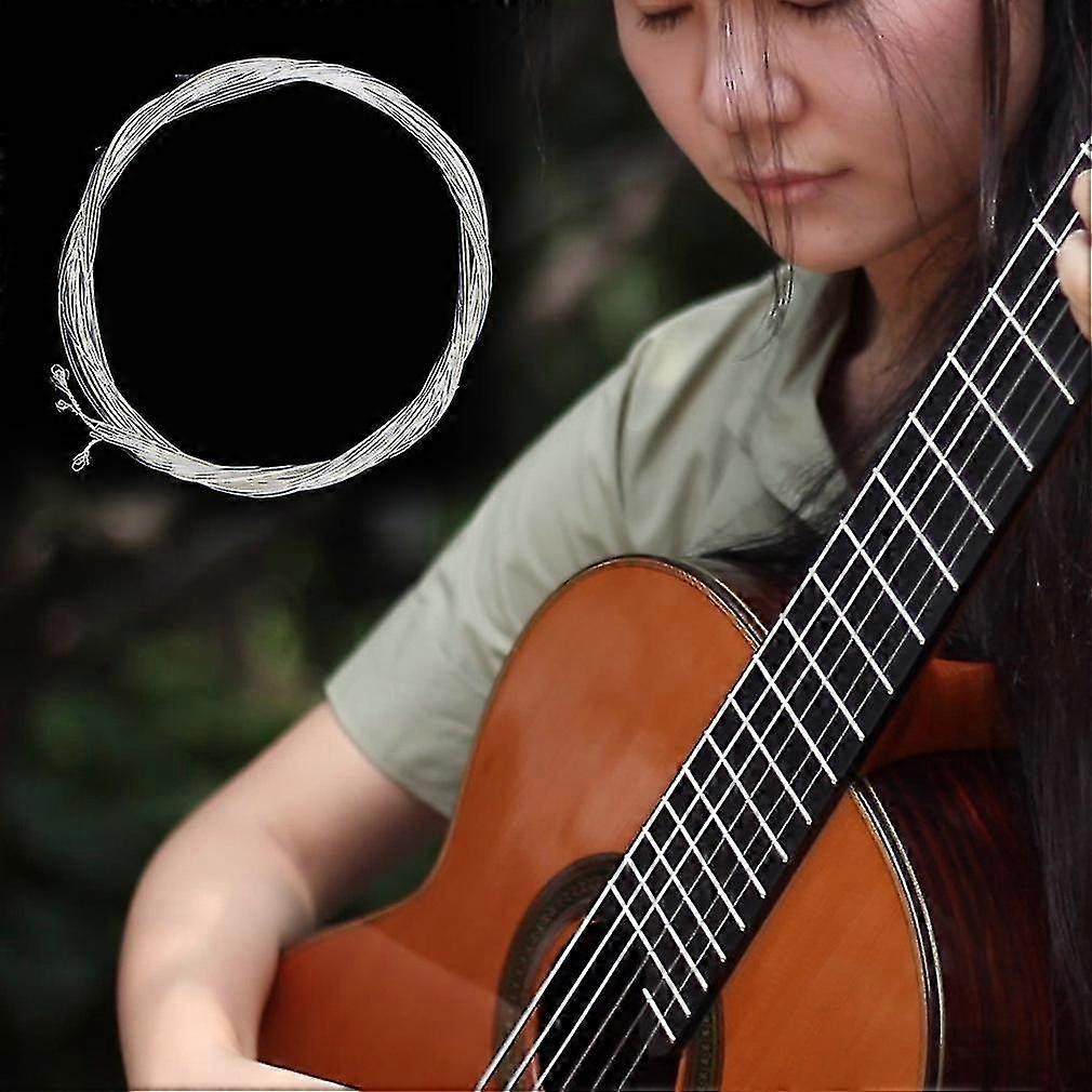 6pcs Guitar Strings Nylon Silver/copper Alloy Strings Set For Classical Classical Guitar 1m 1-6 E B G D A E Guitar Accessories