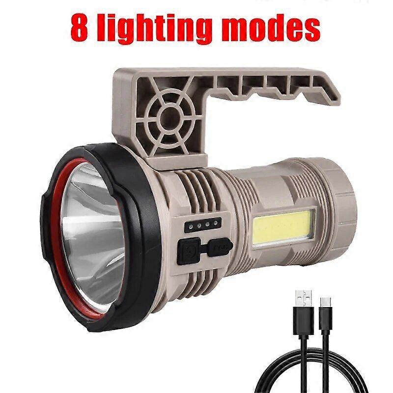 New LED Camping Lantern 4800mAh Searchlight Power Bank Waterproof Camping Flashlight For Hiking Emergency Home Outdoor