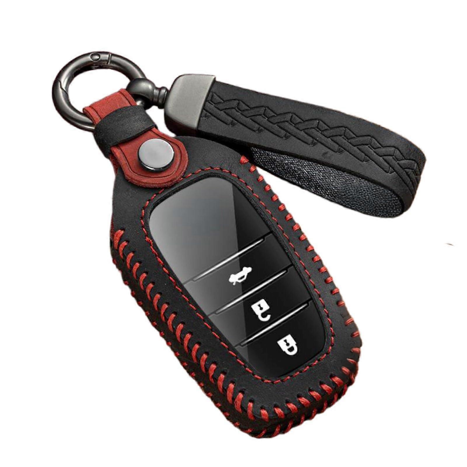 Toyota Key Fob Cover, Leather Key Case for 2017 Camry and Land Cruiser, Durable Protective Key Holder, Custom Fit Design