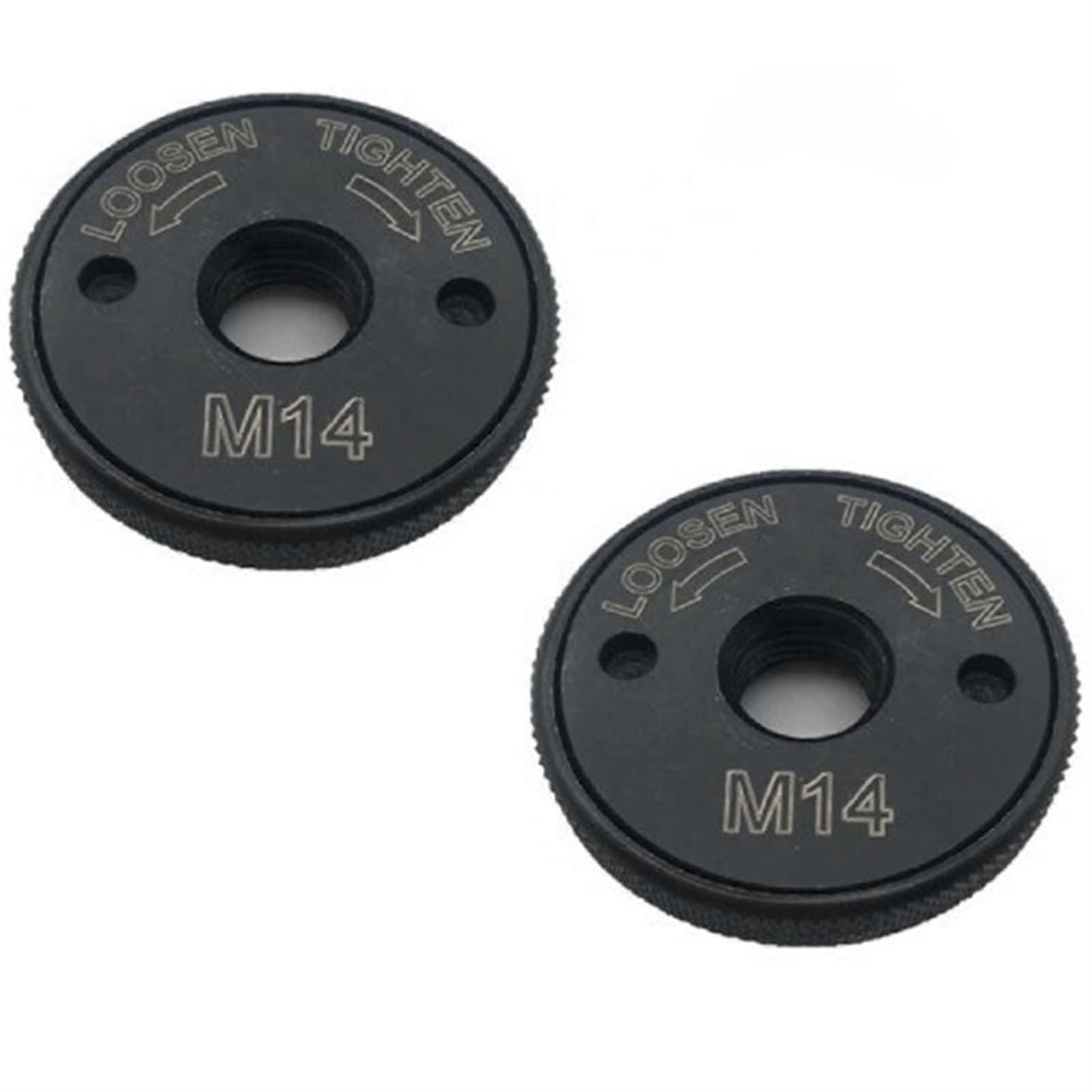 Flange Nut M14 for Angle Grinder, Quick Clamping Lock Nut, Self-tightening Replacement for Grinding Tools