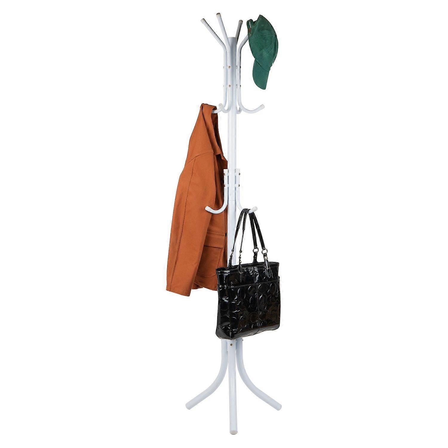 Standing Clothes Rack with 12 Hooks Hall Tree Clothes Rack for Home Organization