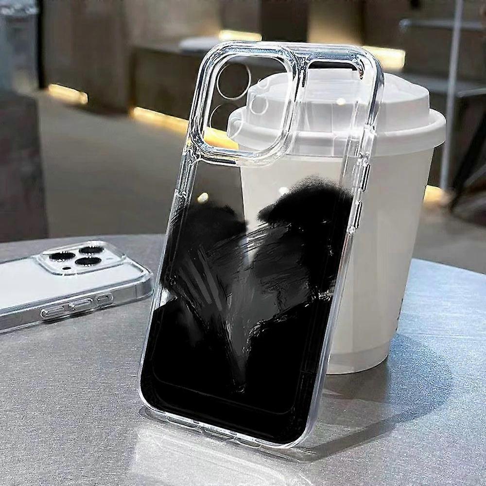 Rose Flower Clear Phone Case For Iphone 15 14 13 Pro Max Shockproof