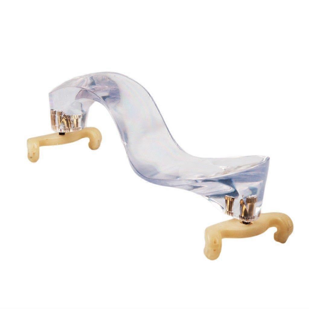 Violin Shoulder Rest Clear Acrylic Violin Chin Rest Ergonomic Violin Shoulder Cushion Pad for Beginners Violinists Performance