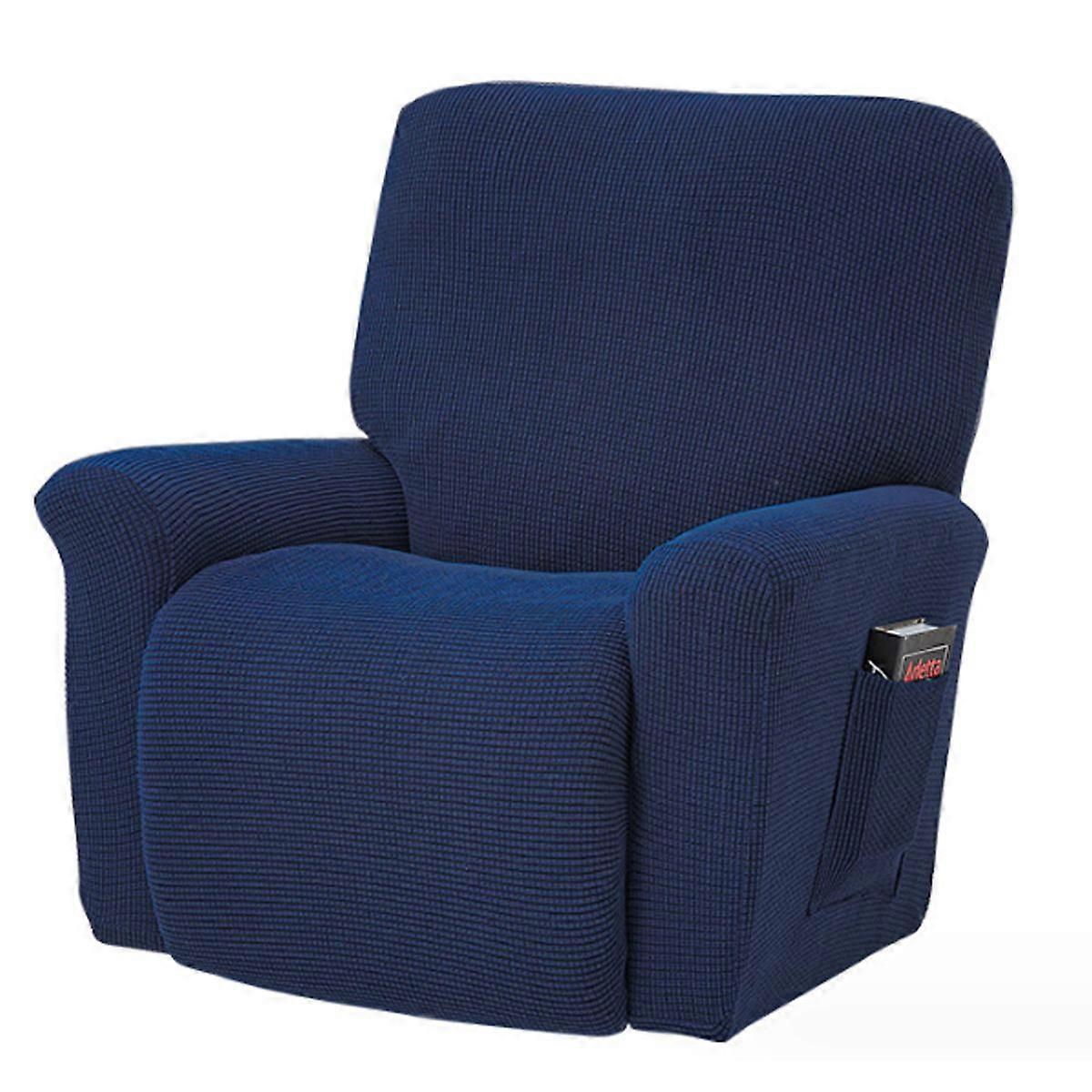 Stretch Recliner Chair Slipcover Elastic Full Coverage Solid Color Sofa Cover Replacement