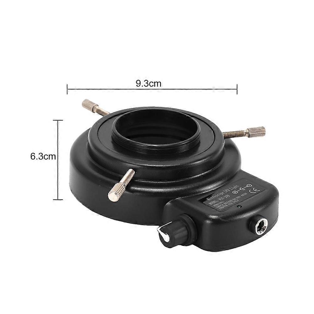 Variable 144 LED Ring Light Stereo and Camera Adjustable Illuminator with Dimmer for Stereoscopic Microscope