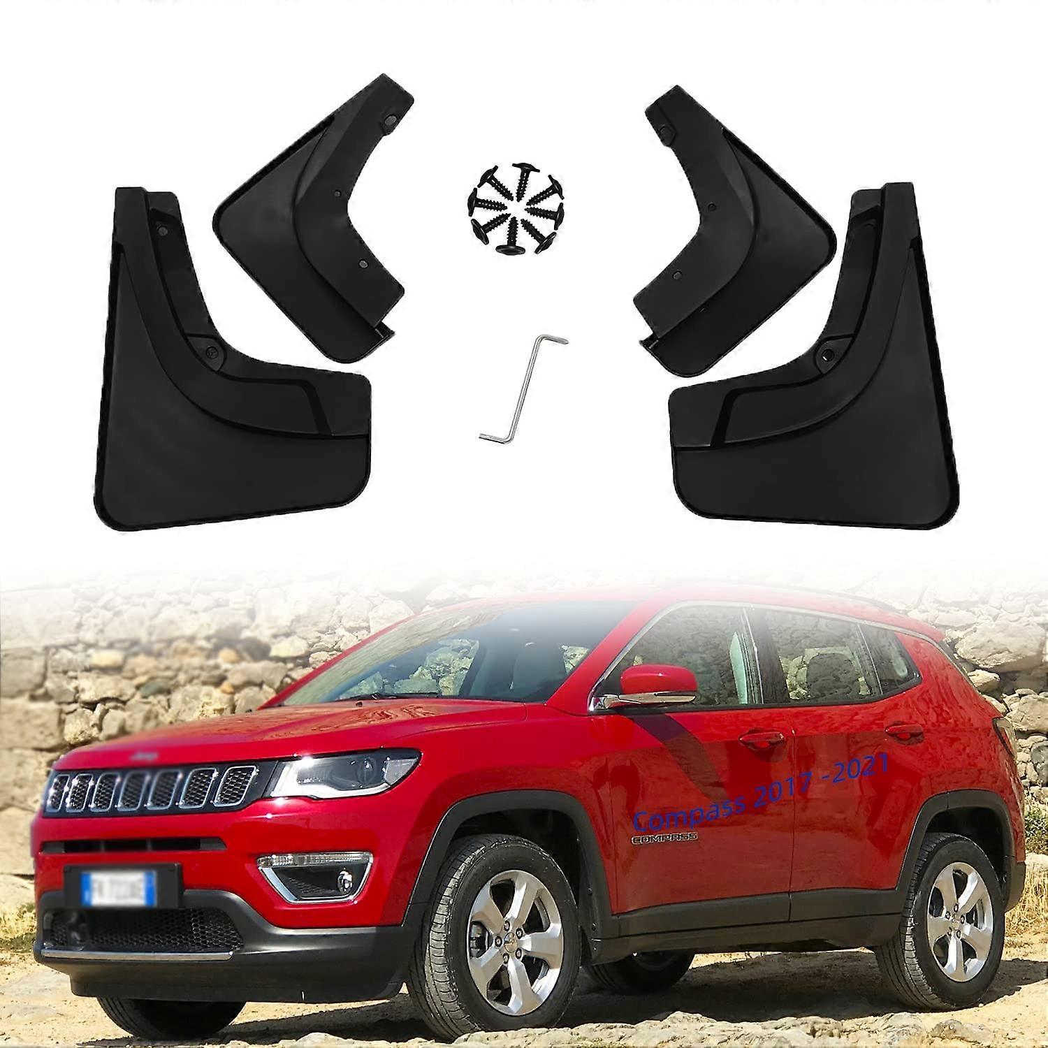 Mud Flaps Kit for Jeep Compass 2017 Accessories Mud Splash Guard Mud Flap 2018 2019 1.3T 1.4T 2.0L 4pcs