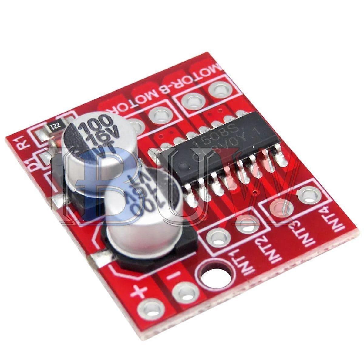 L298N DC Motor Drive Module Reversing PWM Speed Controller Dual H Bridge for Stepper Motors Mini Size 2025