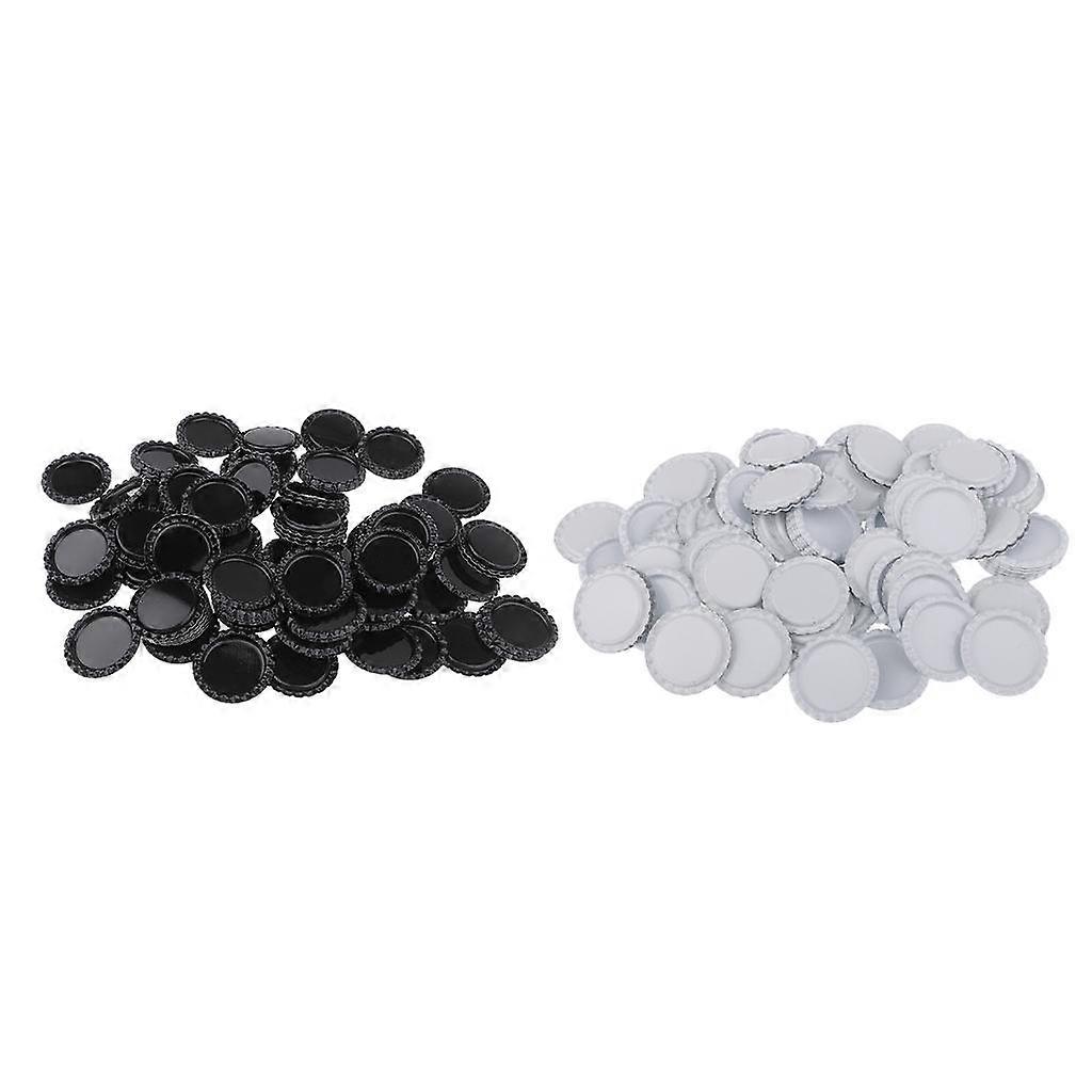 200 Double Sided Bottle Caps Flattened Craft Embellishment