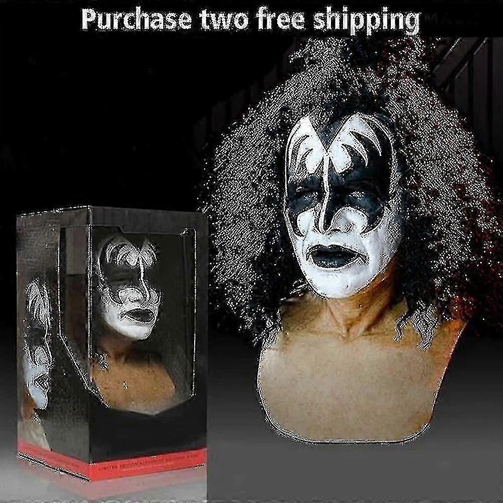 ליל כל הקדושים נשיקת הלהקה זמר מוביל סימונס מסכת קוספליי אביזרים מסיבת כיסוי ראש מפואר שמלה אביזרי מתנה KB