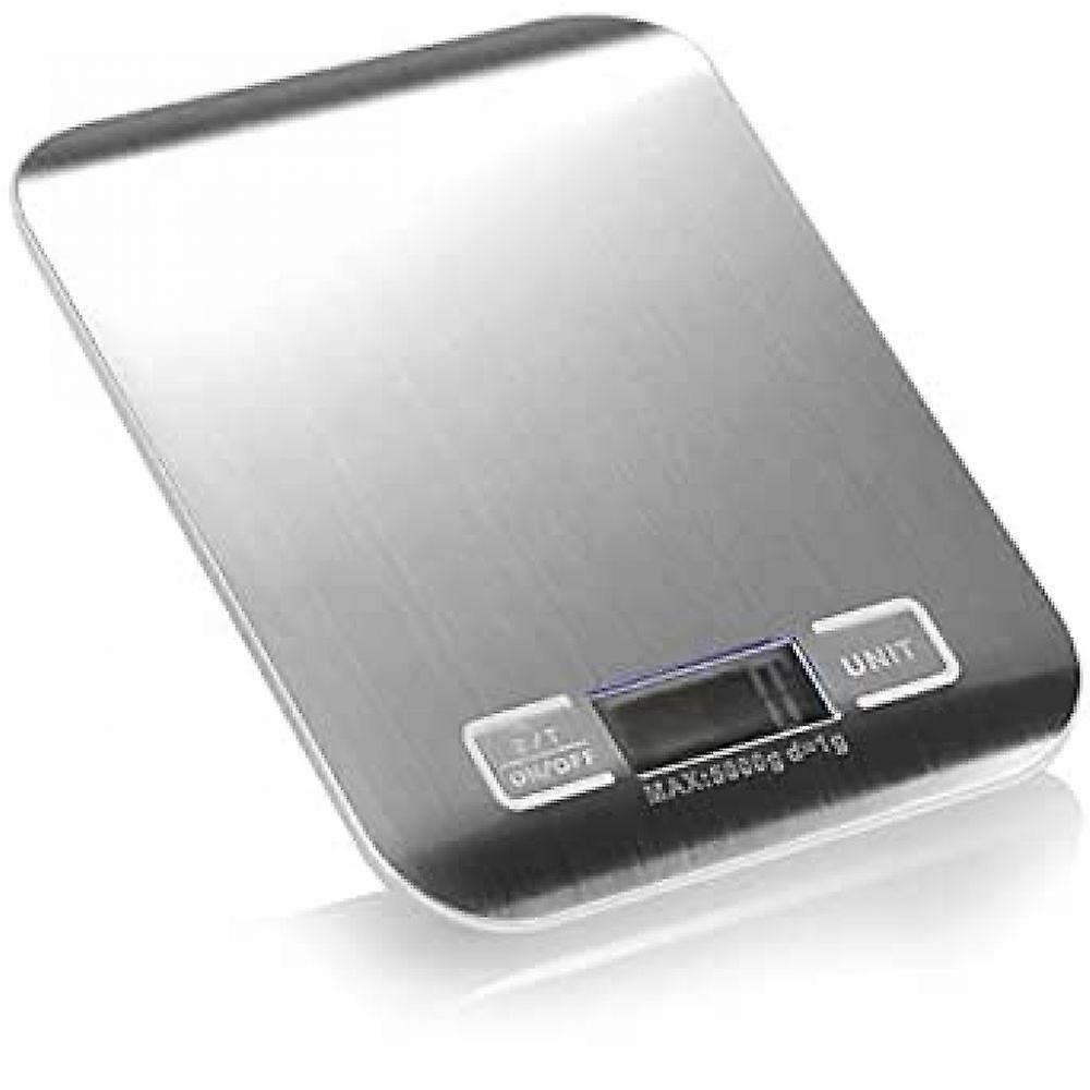 Digital Kitchen Scale, Multifunction Accuracy LCD Display Stainless Steel, Anti-Fingerprint Weight Touch Practical Durable for Easy Clean Cooking and