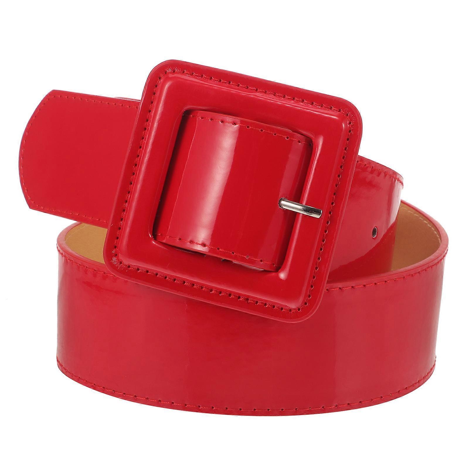 Here's a refined and appealing product description based on your input:
**Vintage PU Wide Waist Belt for Women – Adjustable Dress Accessory with