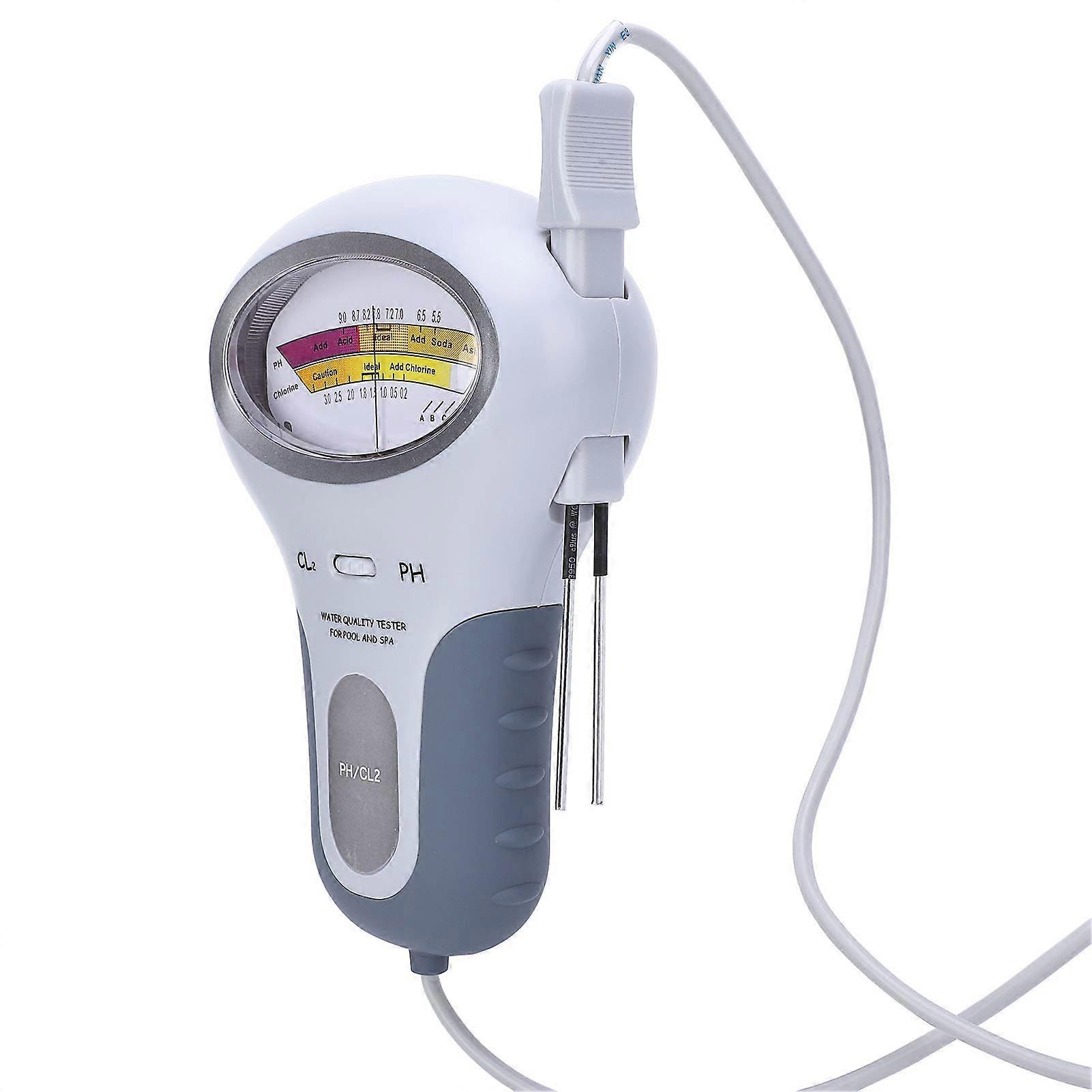 PC102B CL2 Chlorine and PH Tester for Pool Spa with Large Screen Display