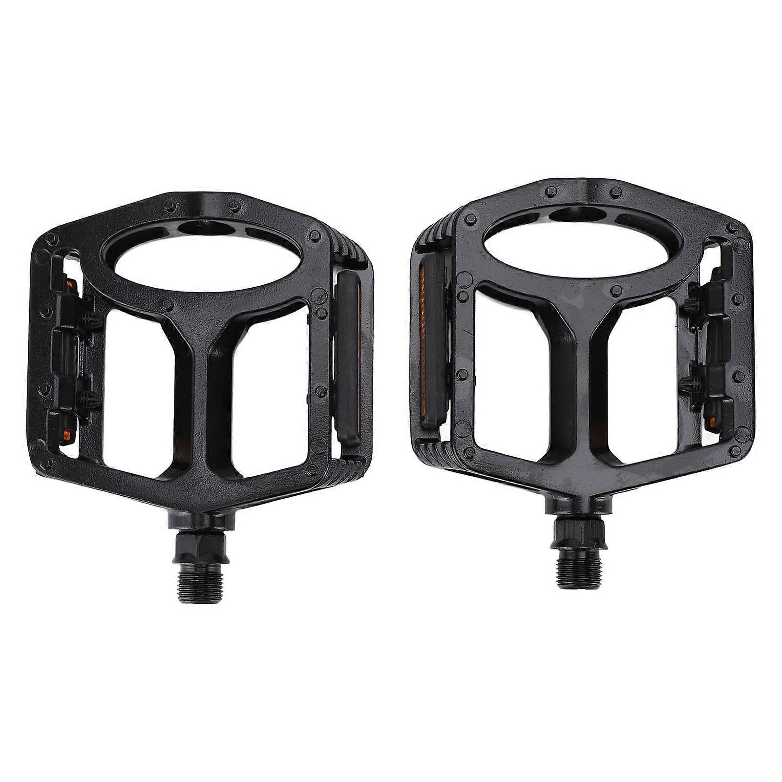 1 زوج دواسة ركوب الدراجات 9/16 بوصة سبائك الألومنيوم Cr Mo دواسات الصلب غير القابلة للانزلاق مع عاكسات ل BV 