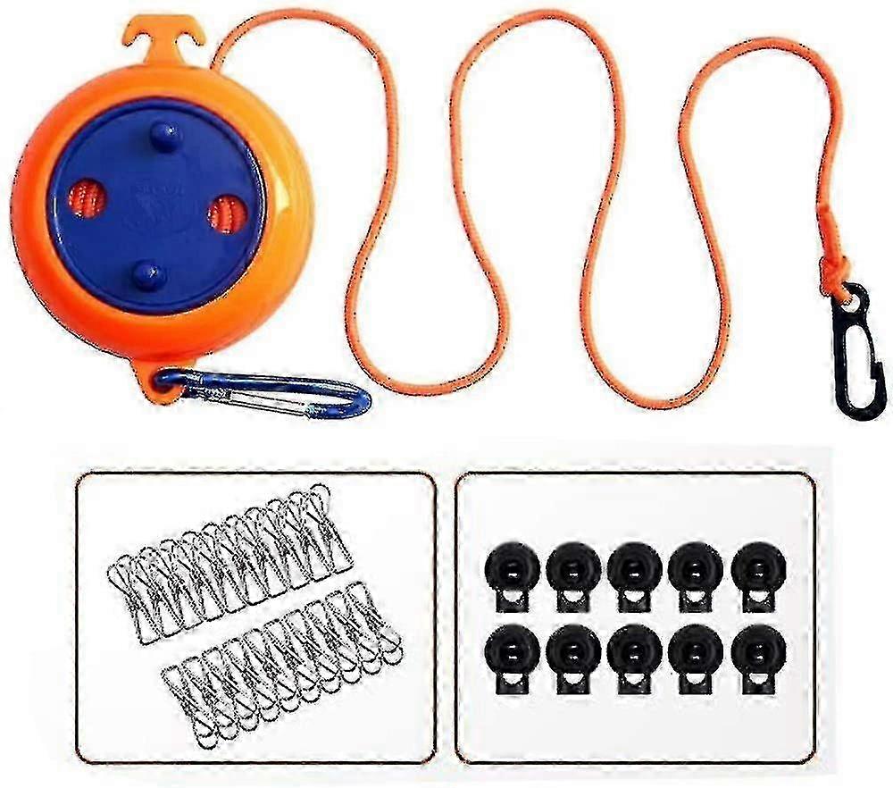 防風バックル付きのポータブル屋外キャンプ用物干し竿