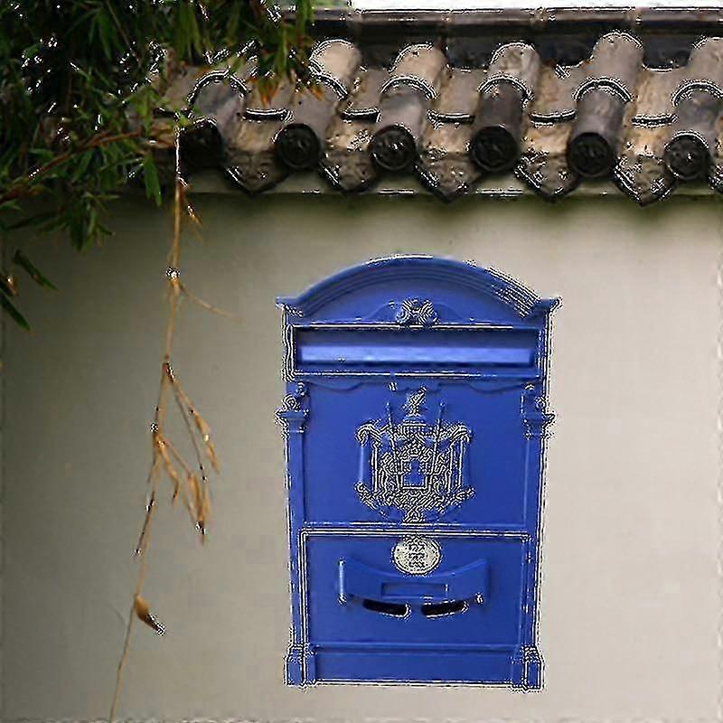 Vintage Metal Mailbox With Combination Lock