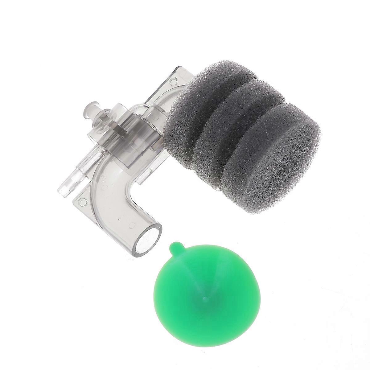Sponge Filter With Bubbler Mini Air Driven Biochemical Filter Corner Design Aeration Aquarium 8x8x4.5cm 1Pcs
