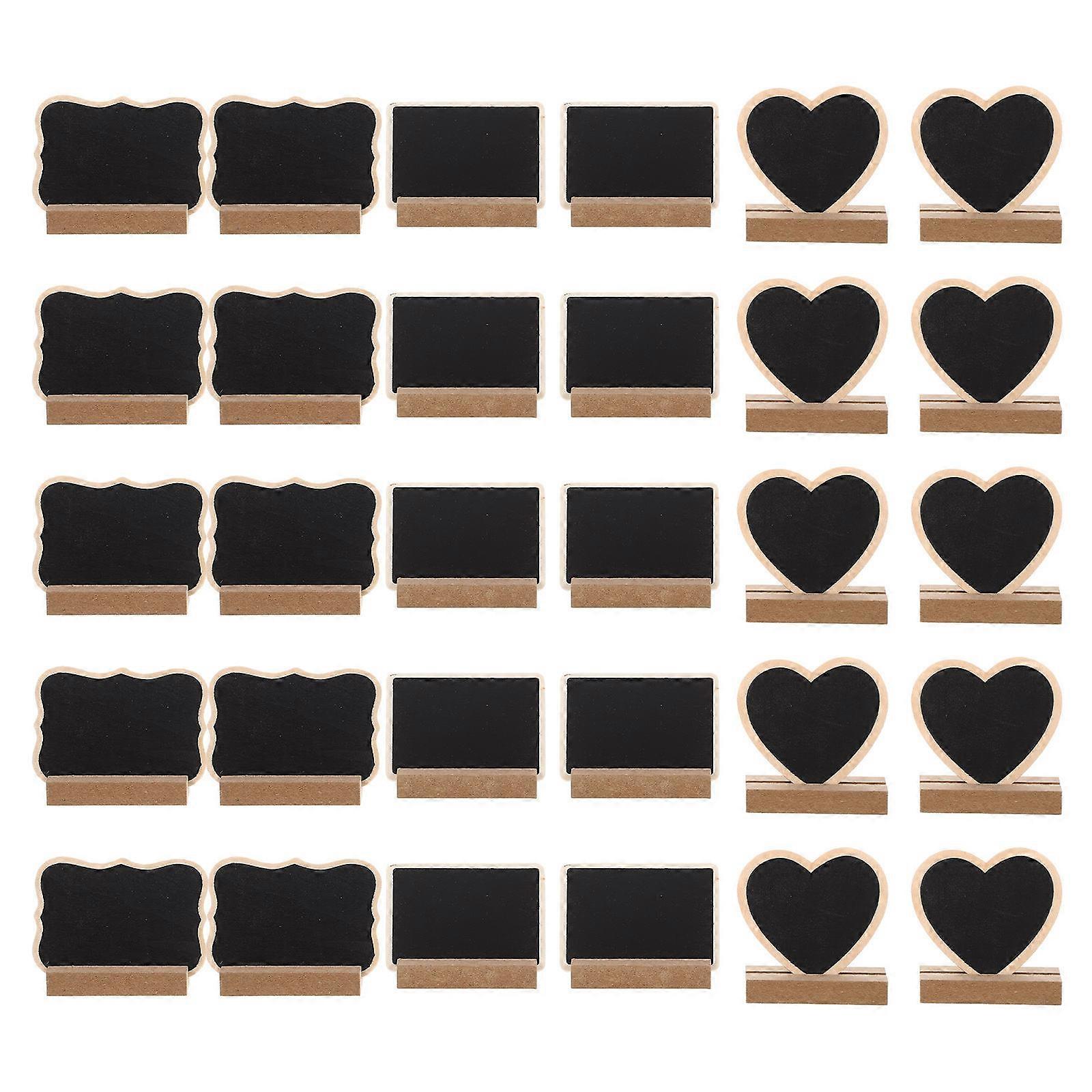 Tableau de message créatif Double face Décoratif Conseil De Mariage Faveur Élégant Et Pratique Noir 30 Ensembles
