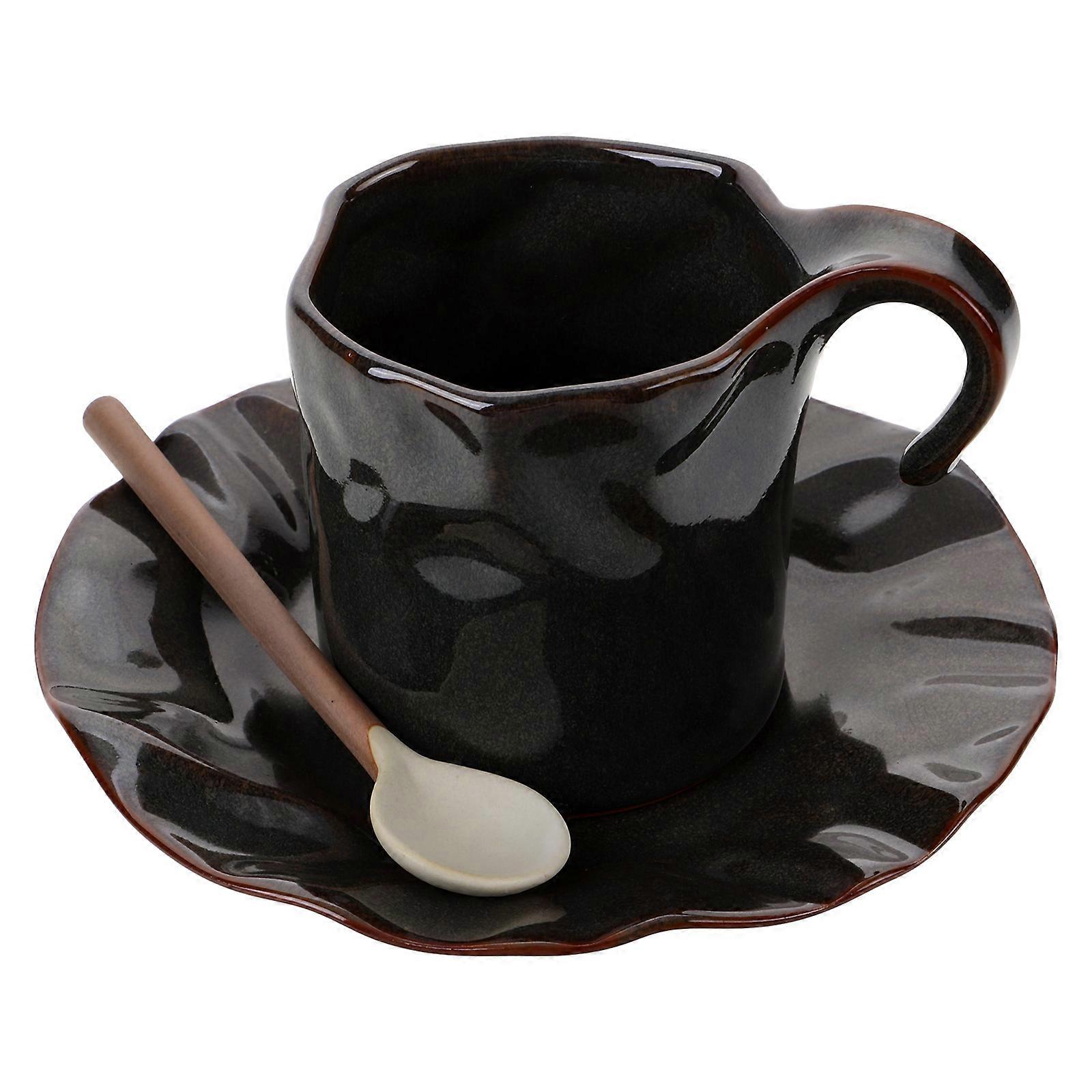 Coffee Mug With Saucer Coffee Mug For Home Use 1Set