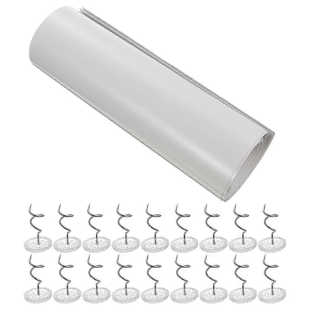6 Sheets Clear Pet Cat Scratch Furniture Protector Cat Self-adhesive Couch Protector with Nails