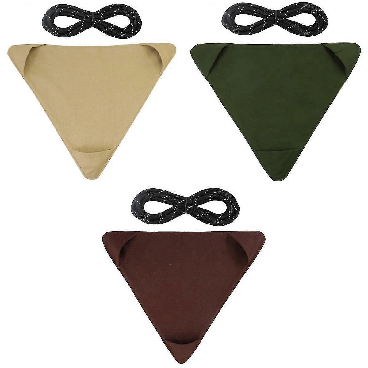 3x Tripod Stool Cloth Fishing Seat Fabric Canvas Lightweight for Hiking
