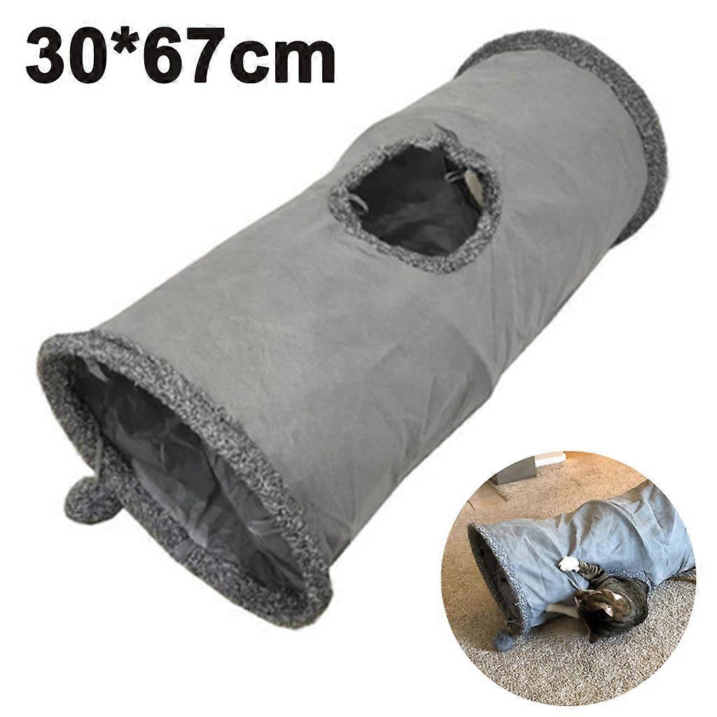Cat Tunnel Cat Toy Foldable Play Tunnel Rustling Tunnel for All Cats and Small Animals (Style 1)