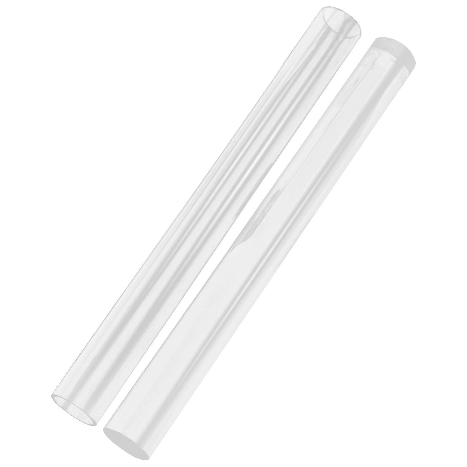 Clay Rolling Stick Acrylic Roller for DIY Art Craft Projects Solid and Hollow Design 2Pcs