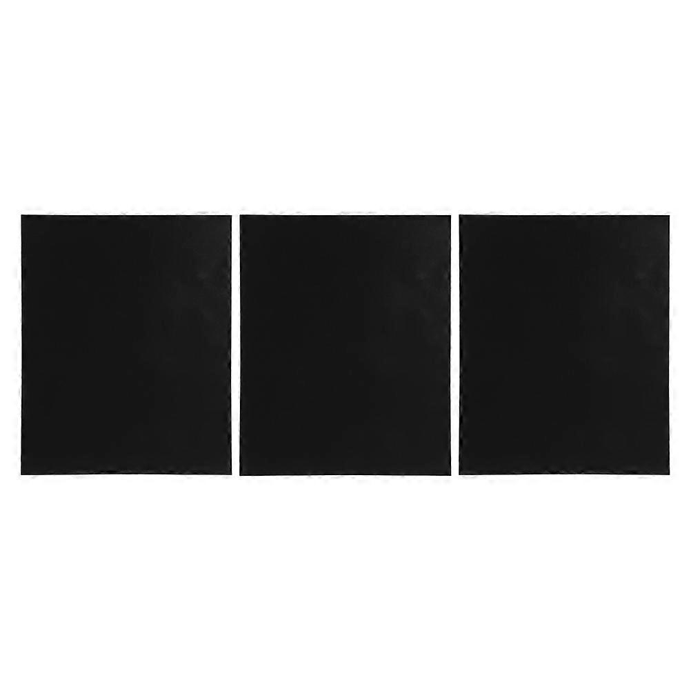 Food Baking Mats Multi Use Baking Sheets for Cooking Heatproof Mat Black 58.00X41.00X0.02CM Resistant to Stains and Odors 3Set