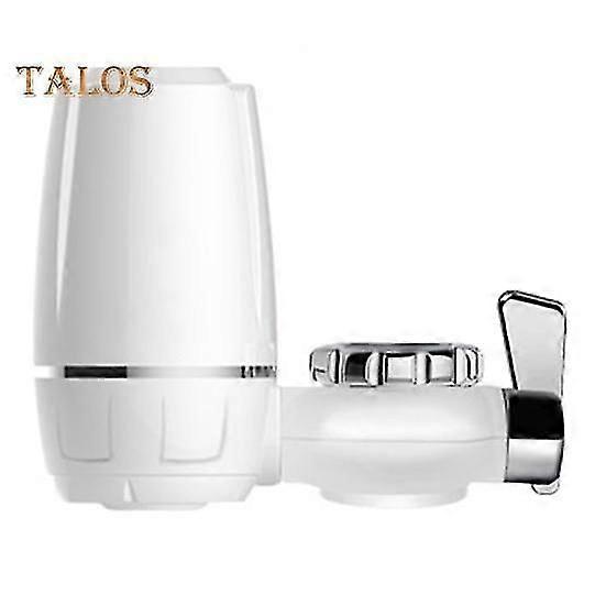 1 Set Faucet Water Filter with Connector Dual Outlets Clear Window Multi-layers Filtering Bathroom Kitchen Sink Tap Water Purifier Filtration Device