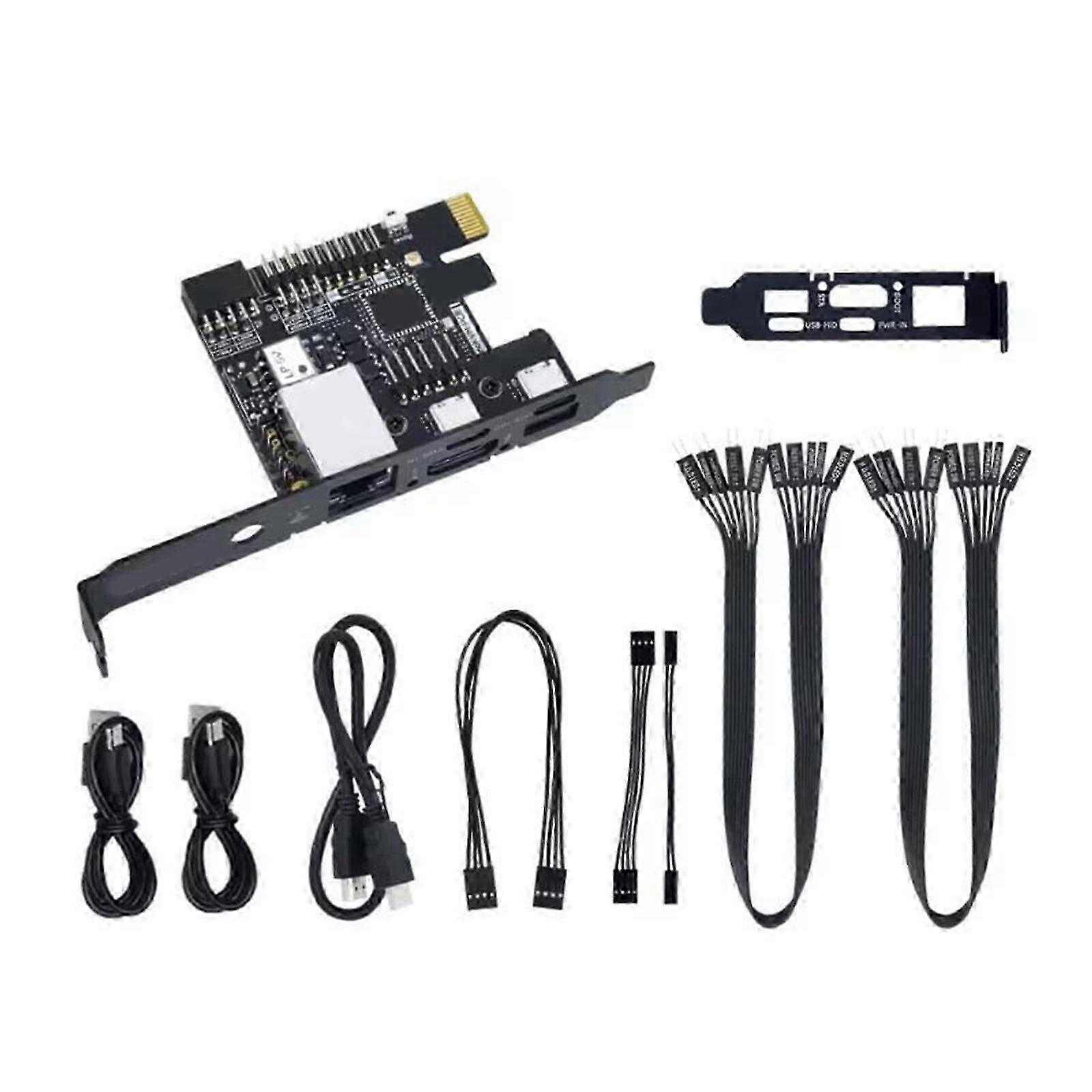 (With Poe No Wifi) Advanced Kvm Pcie Basic Kit For It Administrators And Data Center Technicians With Ethernet Connection