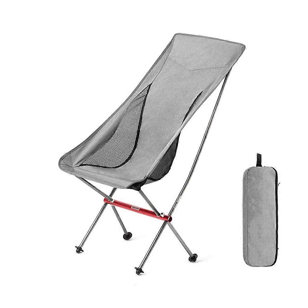 Portable Folding Chair For Camping Outdoor Use With Backrest Large Size Foldable Leisure Chair