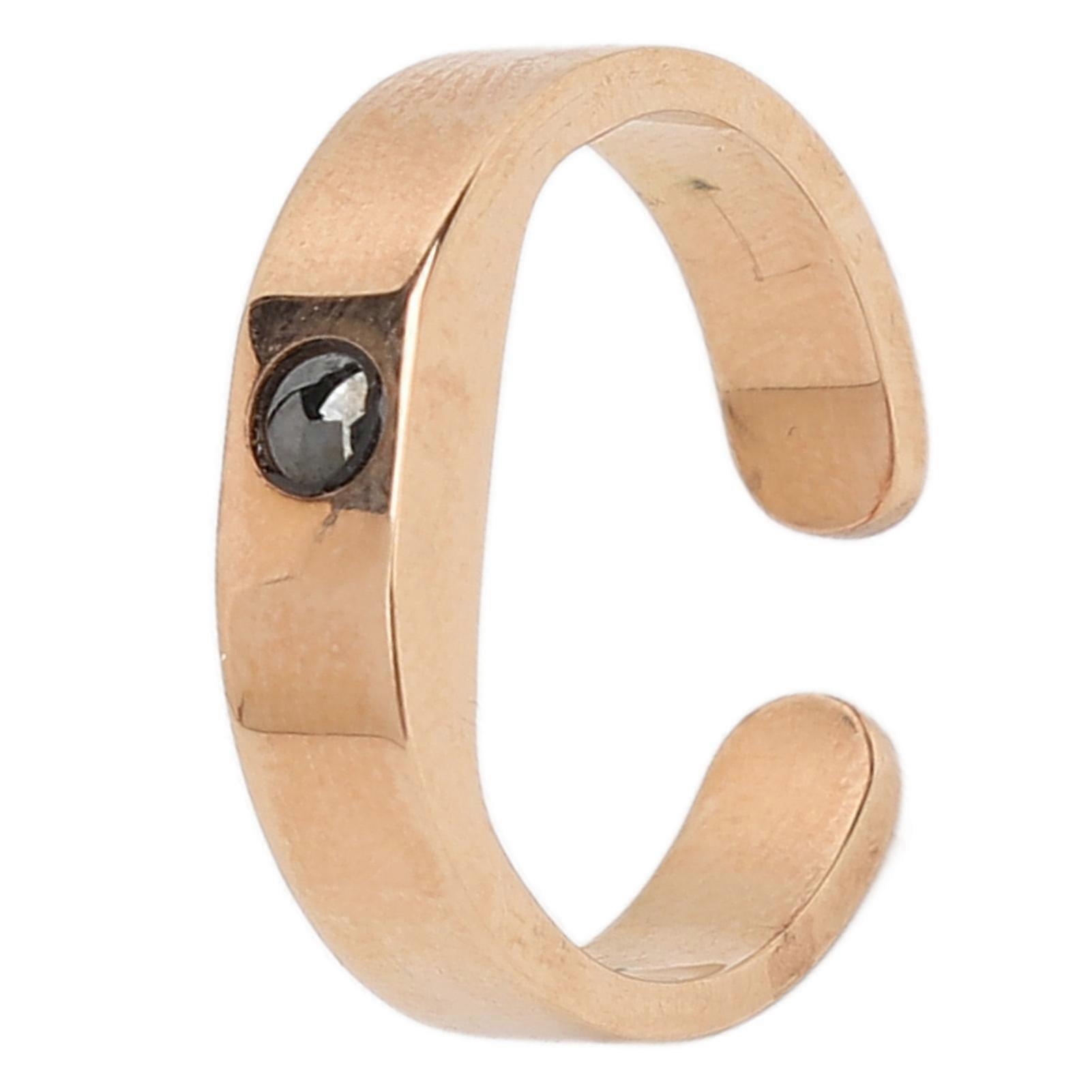 Open Snoring Ring Electroplating Adjusted Improve Sleep Breathing Open Snoring Ring M 