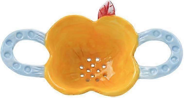 Ceramic Flower Tea Strainer and Diffuser with Handle for Loose Tea