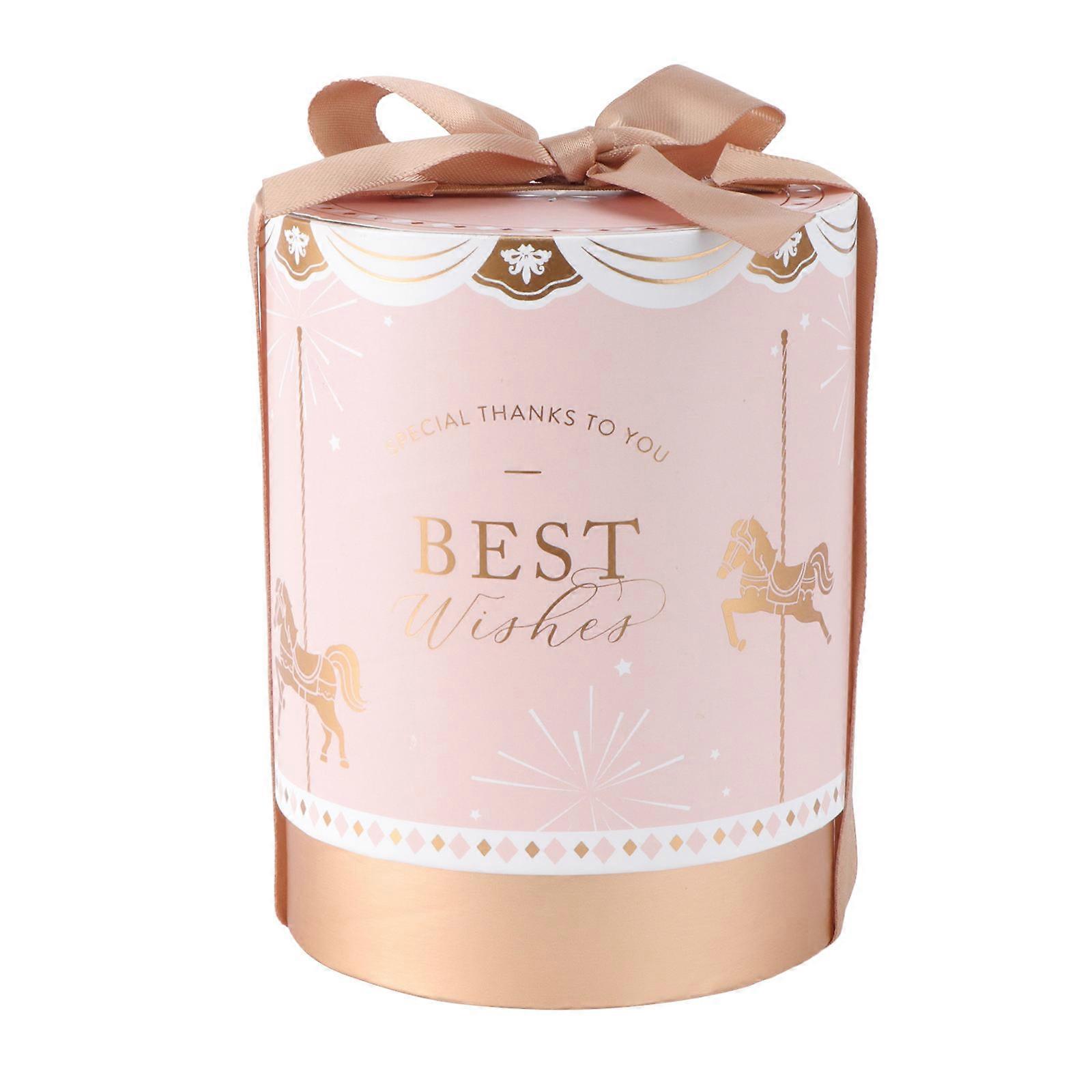 Happy Wedding Candy Box Delicate Paper present Packaging Container 11.5X9CM For Brides And Hosts 1Set