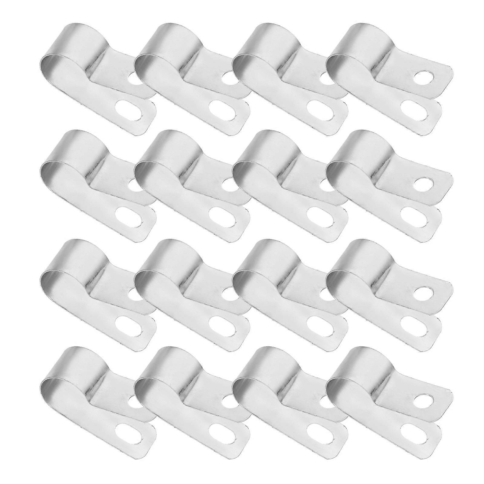 20pcs R Shaped Cable Clamps Lightweight Wire Management Clips for Easy Installation Secure Cable Fixing in Home Office and Industrial Settings