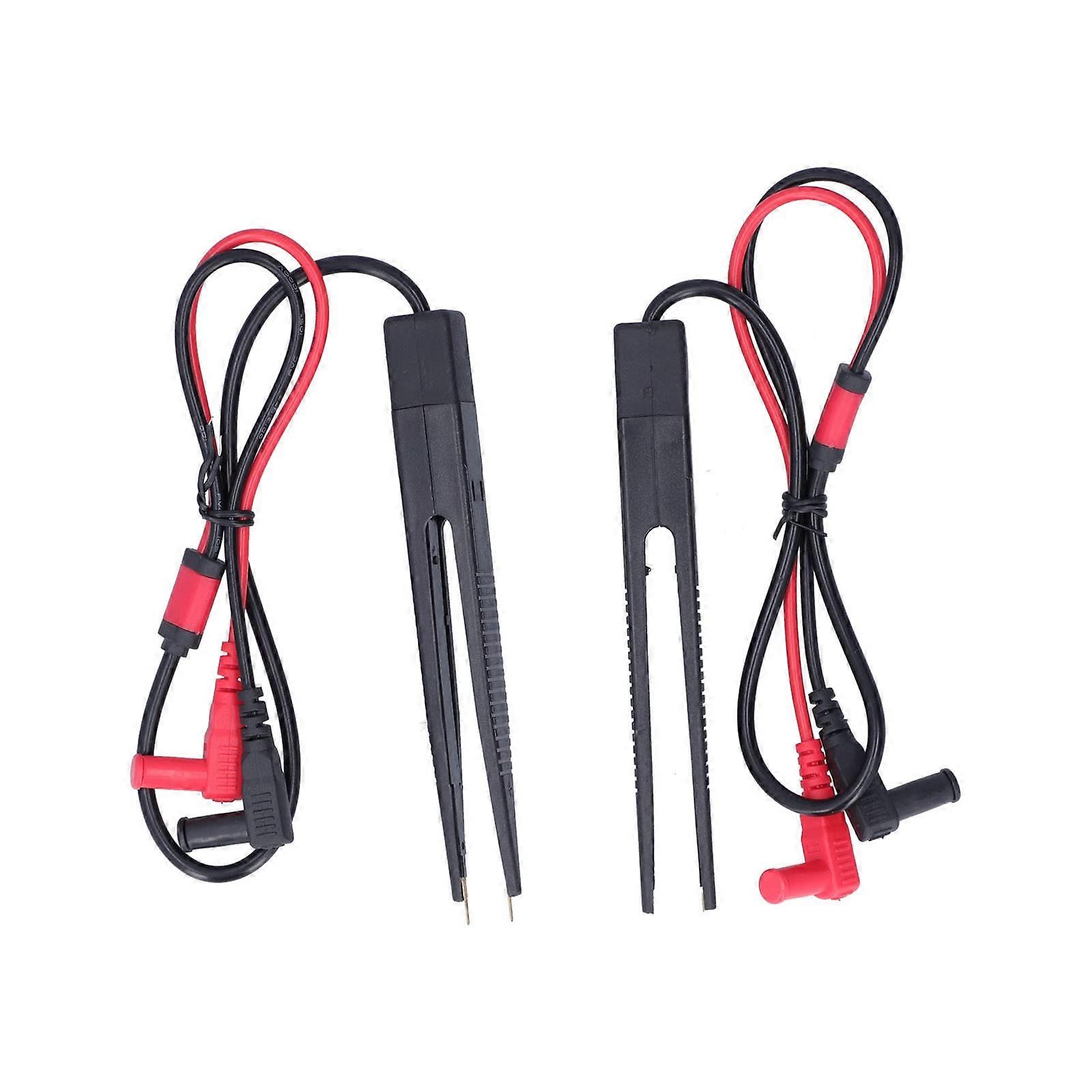Resefinem 2PCS Multimeter SMD Test Clips for Capacitance Inductance Testing