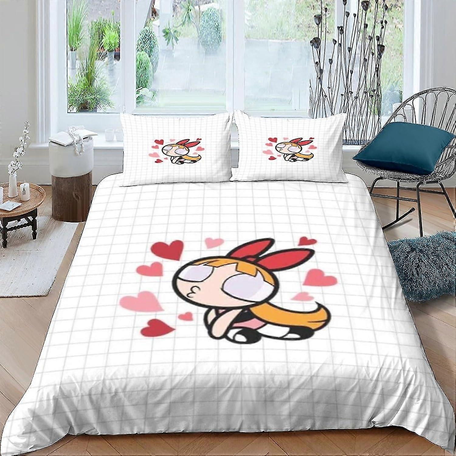 Superhero Bedding Set for 3D Printed Duvet Cover, Soft Breathable Comforter Cover with Zipper Closure, 3 Pcs Set